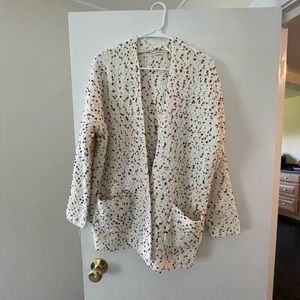 Moon and Madison polka dot cardigan